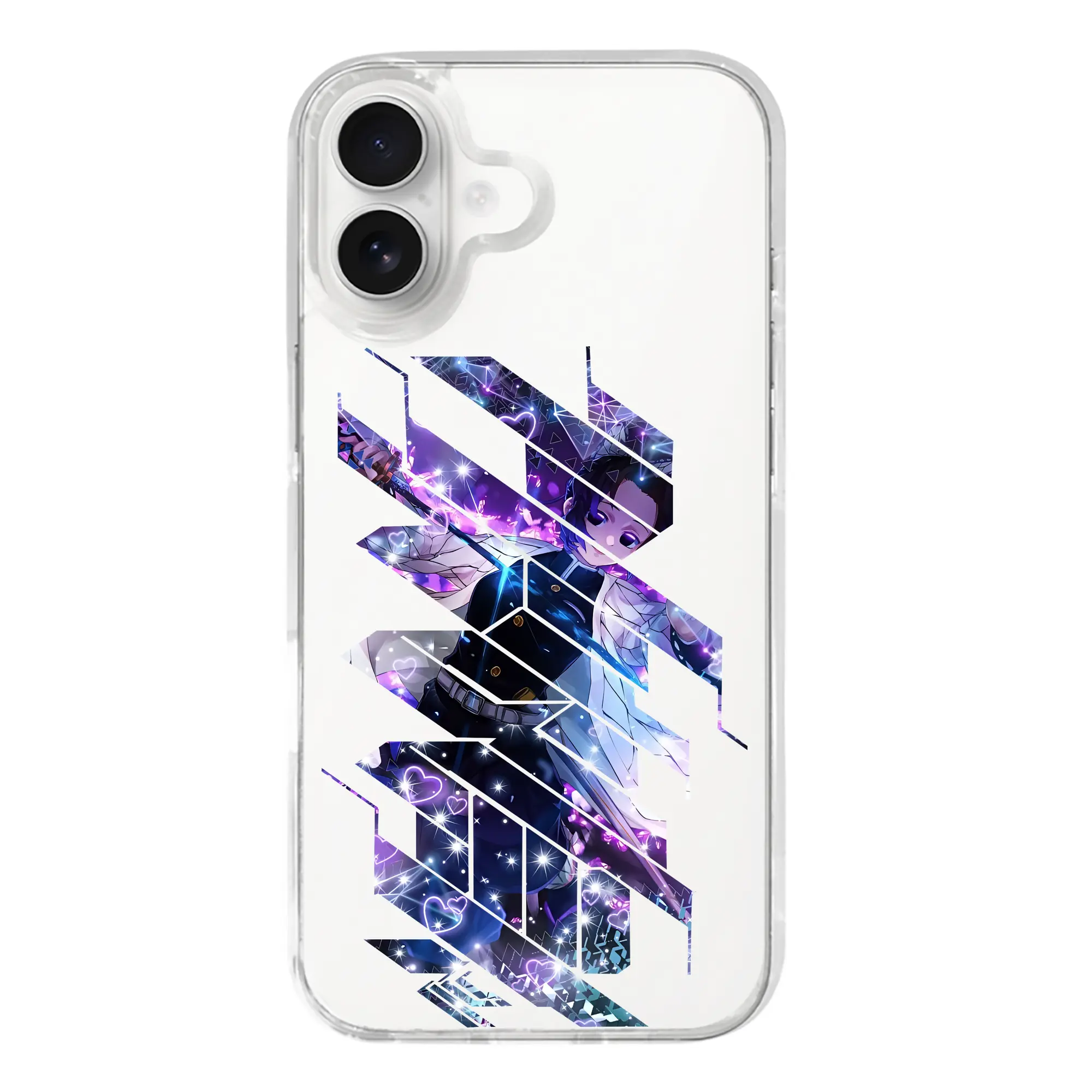 鬼滅の刃 グッズ,胡蝶 しのぶ - iPhone 17シリーズ 透明スマホケース – 薄型・耐衝撃・精密フィット保護カバー